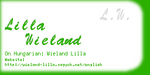 lilla wieland business card
